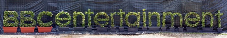 BBC Entertainment Topiary Letters