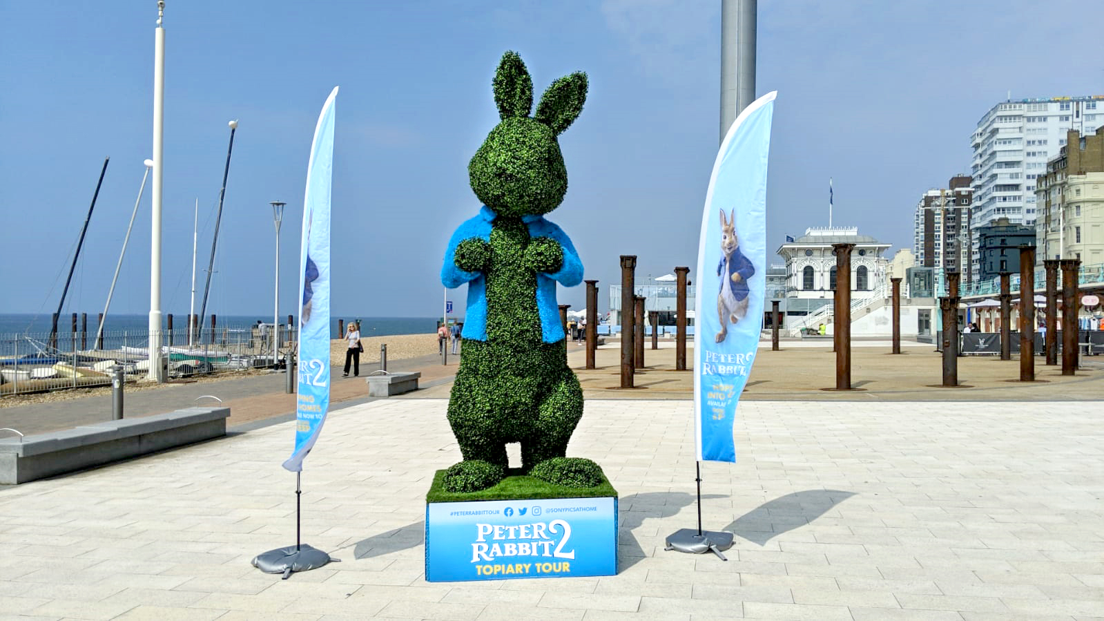Peter Rabbit Sculpture at Brighton Beach