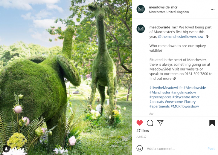 Topiary Elephant and Giraffe, made with artificial grass