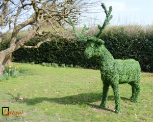 Artificial Boxwood Stag